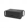 Dokovimo stotelė CANYON CNS-HDS95ST – USB-C (USB 3.2 Gen 2) su 2× HDMI, 2× USB 3.2 Gen1, 2× USB 2.0, Gigabit Ethernet, 100 W, aliuminis, juoda