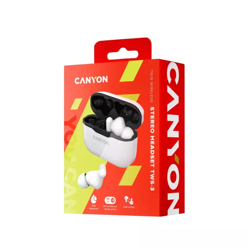 Belaidės ausinės į ausį Canyon CNE-CBTHS3W