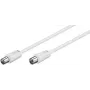 Microconnect COAX025W koaksialinis kabelis 2,5 m Baltas