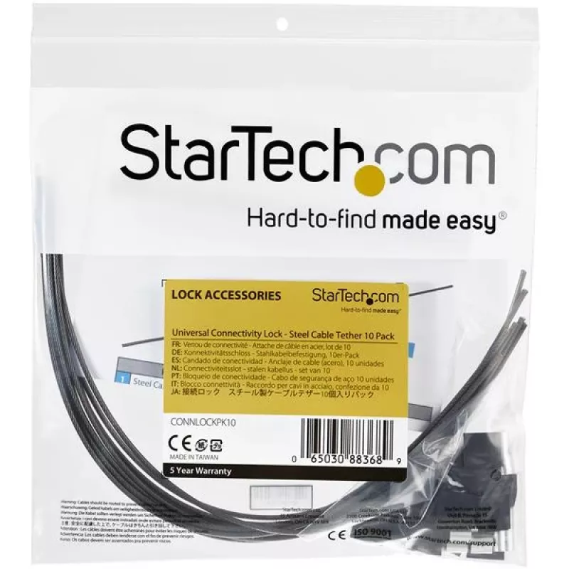 StarTech.com 10 vnt. apsauginių kabelių raištelių rinkinys adapteriams ir donglams