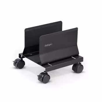 StarTech.com Mobilus kompiuterio stovas ant ratukų, reguliuojamas CPU vežimėlis, maks. apkrova 21 kg, plieninis