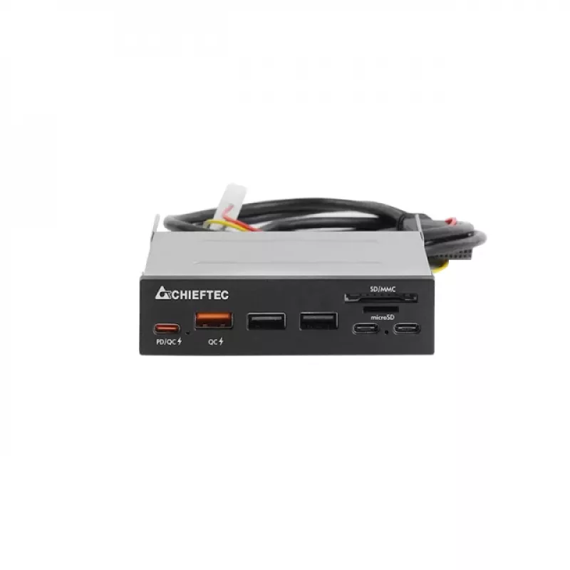 Chieftec CRD-908H kortelių skaitytuvas USB 3.2 Gen 1 vidinis, juodas
