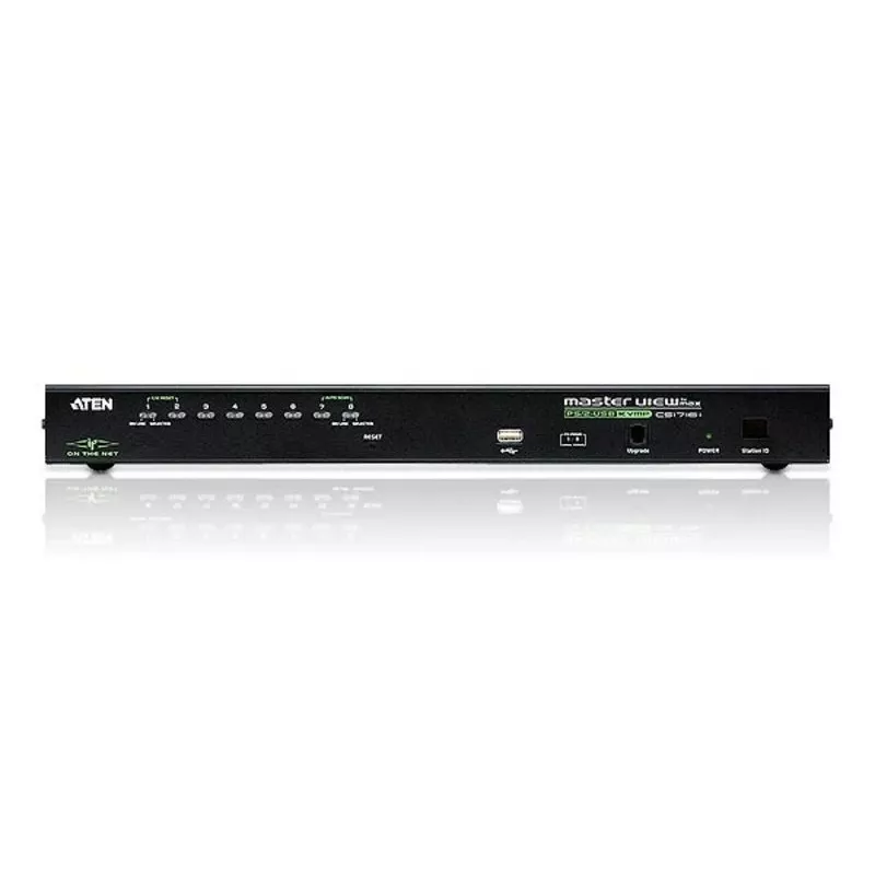 ATEN CS1708i 8 prievadų USB/PS/2 VGA KVM per IP jungiklis su USB periferiniu prievadu