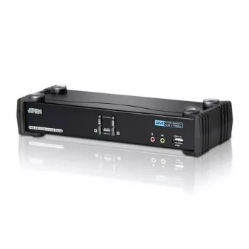 ATEN CS1782A 2 prievadų USB DVI Dual Link KVM jungiklis su garsu ir USB 2.0 šakotuvu (KVM kabeliai įtraukti)