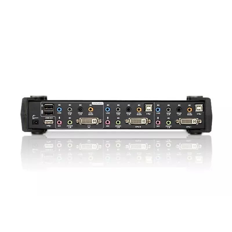 ATEN CS1782A 2 prievadų USB DVI Dual Link KVM jungiklis su garsu ir USB 2.0 šakotuvu (KVM kabeliai įtraukti)