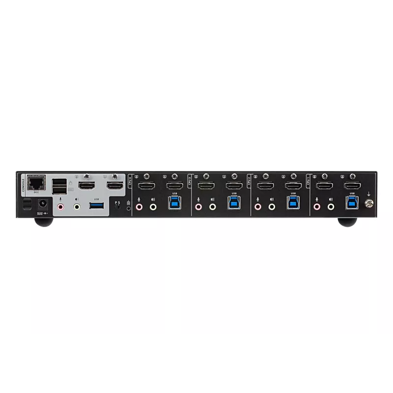 ATEN 4 prievadų USB 3.0 4K HDMI dviejų ekranų KVMP™ jungiklis, 4096 x 2160 pikselių, 4K Ultra HD, 4,42 W, juodas
