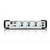 ATEN 4 prievadų USB 3.1 Gen 1 DisplayPort 1.1 KVMP™ jungiklis su garsiakalbiu (KVM kabeliai įtraukti)