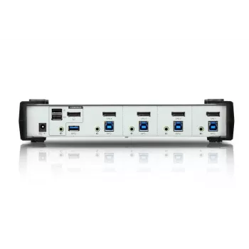 ATEN 4 prievadų USB 3.1 Gen 1 DisplayPort 1.1 KVMP™ jungiklis su garsiakalbiu (KVM kabeliai įtraukti)