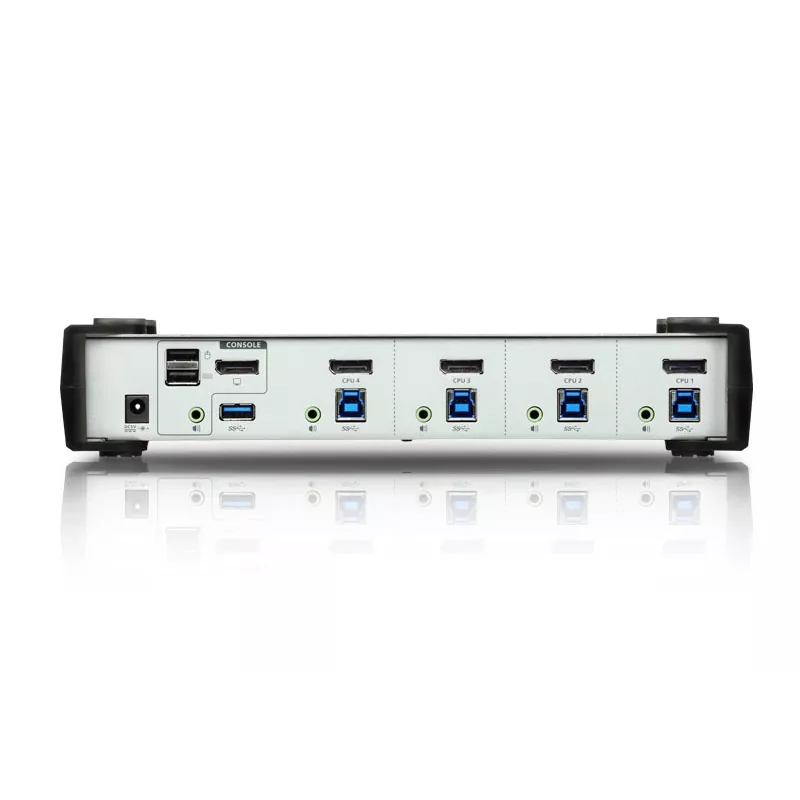 ATEN 4 prievadų USB 3.1 Gen 1 DisplayPort 1.1 KVMP™ jungiklis su garsiakalbiu (KVM kabeliai įtraukti)