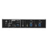 ATEN 3 prievadų USB-C DisplayPort hibridinis KVMP™ jungiklis, 4096 x 2160 pikselių, 4K Ultra HD, 5.78 W, juodas