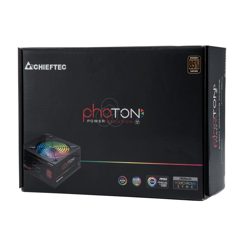 Chieftec Photon maitinimo blokas 750 W 24 kontaktų ATX PS/2 Juodas