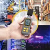 StarTech.com rankinis skaitmeninis garso lygio matuoklis su dideliu LCD ekranu, triukšmo/decibelų lygio matuoklis serverio patalpai/biurui, garso monitorius, 30-130 dBA diapazonas, tikslūs min/max rodmenys