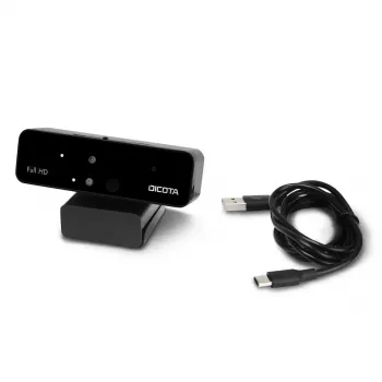 Internetinė kamera DICOTA D31892 Full HD 1902x1080, USB, juoda