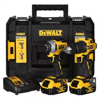 Belaidis smūginis gręžtuvas DeWalt DCK2062D2T