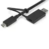 Universali nešiojamojo kompiuterio dokų stotelė StarTech.com, hibridinė USB-C ir USB-A, dviguba 4K DP ir HDMI, 60W PD, Mac / Windows / Chrome OS, 4x USB 5Gbps šakotuvas, GbE
