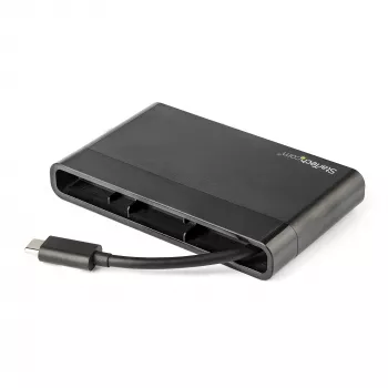 StarTech.com USB-C kelių prievadų adapteris su HDMI, VGA, Gigabit Ethernet ir USB 3.0 – USB-C į 4K HDMI arba 1080p VGA ekrano mini dokas – USB Type-C kelioninis dokas USB-C nešiojamiesiems