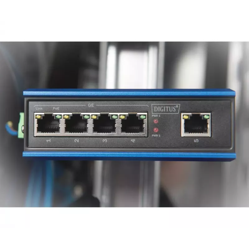 Nevaldomas jungiklis Digitus DN-651120 4 prievadų Gigabit PoE