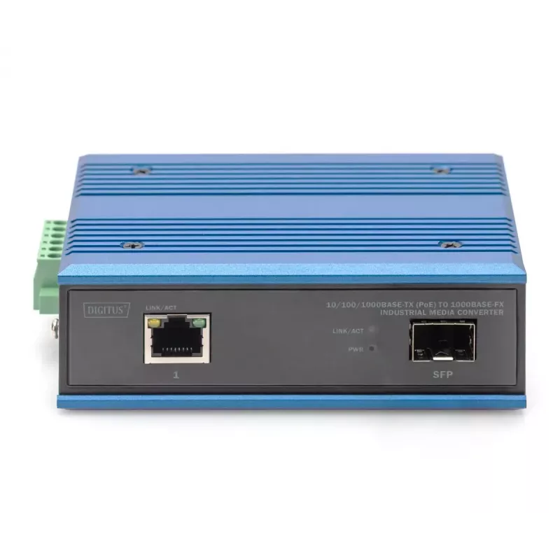 Digitus DN-652104-1 Medienų keitiklis 10/100/1000Base-TX PoE į 1000Base-FX 1000 Mbit/s
