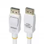 StarTech.com 3 m baltas VESA sertifikuotas DisplayPort 1.2 laidas, 4K 60Hz, 21.6Gbps, fiksuojančios DP jungtys, DP 1.2 DisplayPort laidas, DP monitoriaus laidas, M/M