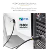 StarTech.com 1m DisplayPort 2.1 laidas, VESA sertifikuotas DP80, su UHBR20/HDR/DSC 1.2a/HDCP 2.2, 16K/8K 60Hz, 4K 240Hz, 80Gbps, DP 2.1 laidas, UHD monitoriui, M/M