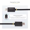 StarTech.com 1m DisplayPort 2.1 laidas, VESA sertifikuotas DP80, su UHBR20/HDR/DSC 1.2a/HDCP 2.2, 16K/8K 60Hz, 4K 240Hz, 80Gbps, DP 2.1 laidas, UHD monitoriui, M/M