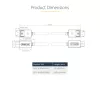 StarTech.com 1m DisplayPort 2.1 laidas, VESA sertifikuotas DP80, su UHBR20/HDR/DSC 1.2a/HDCP 2.2, 16K/8K 60Hz, 4K 240Hz, 80Gbps, DP 2.1 laidas, UHD monitoriui, M/M