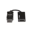 StarTech.com DisplayPort į HDMI adapteris – 4K 60Hz aktyvus DP 1.4 į HDMI 2.0 vaizdo keitiklis – DP į HDMI monitorių/TV/ekraną laidas adapteris kištukas – fiksuojanti DP jungtis