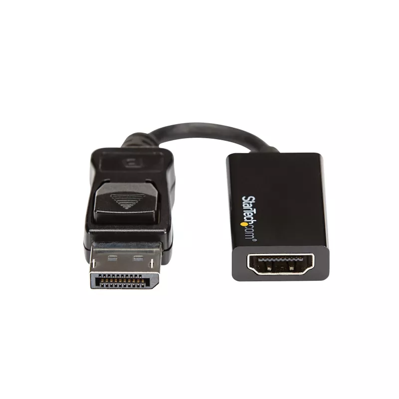 StarTech.com DisplayPort į HDMI adapteris – 4K 60Hz aktyvus DP 1.4 į HDMI 2.0 vaizdo keitiklis – DP į HDMI monitorių/TV/ekraną laidas adapteris kištukas – fiksuojanti DP jungtis