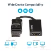 StarTech.com DisplayPort į HDMI adapteris – 4K 60Hz aktyvus DP 1.4 į HDMI 2.0 vaizdo keitiklis – DP į HDMI monitorių/TV/ekraną laidas adapteris kištukas – fiksuojanti DP jungtis