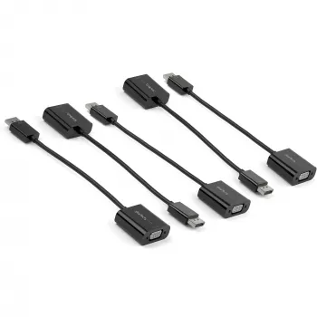 StarTech.com 5 vnt. rinkinys DisplayPort į VGA adapteris – DisplayPort 1.2 į VGA aktyvus adapteris – skaitmeninis DP į analoginį VGA vaizdo keitiklis – DisplayPort kištukas į VGA lizdą monitoriaus adapteris