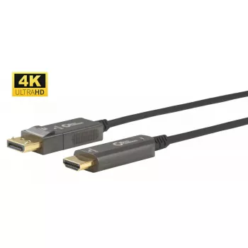 Microconnect DP-HDMI-1000V1.4OP aktyvus optinis adapterio kabelis 10 m DisplayPort → HDMI A tipas juodas