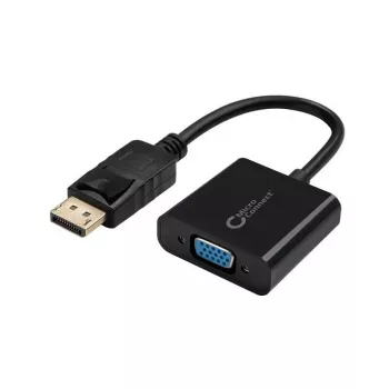 Microconnect DPVGA15CM adapteris vaizdo kabelis 0,15 m DisplayPort VGA (D-Sub) Juoda