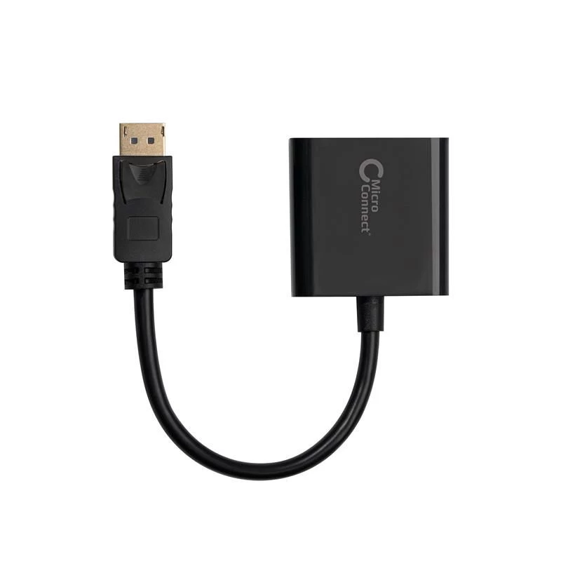 Microconnect DPVGA15CM adapteris vaizdo kabelis 0,15 m DisplayPort VGA (D-Sub) Juoda
