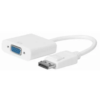 MicroConnect DPVGA15CMW adapteris vaizdo kabeliui 0,15 m VGA (D-Sub) DisplayPort Baltas