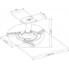 Vivolink VLMC101-H lubinis projektoriaus laikiklis baltas