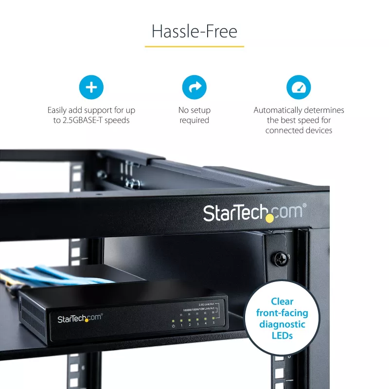 StarTech.com 5 prievadų 2.5G nevaldomas tinklo jungiklis