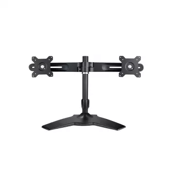 AG Neovo DMS-01D 61 cm (24 colių) Dvigubas monitorių stovas Juoda, Sidabrinė