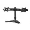 AG Neovo DMS-01D 61 cm (24 colių) Dvigubas monitorių stovas Juoda, Sidabrinė
