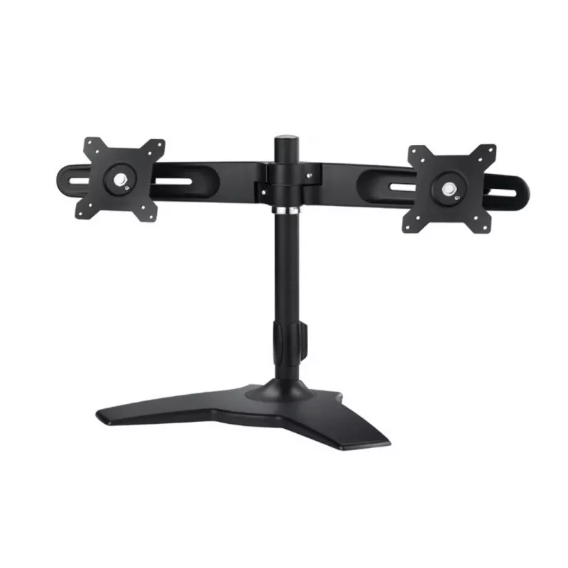 AG Neovo DMS-01D 61 cm (24 colių) Dvigubas monitorių stovas Juoda, Sidabrinė