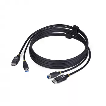 StarTech.com 1,8 m DP ir USB 5 Gbps KVM kabelis, 4K 60 Hz, universalus DP 1.2 / USB 3.0 kombinuotas kabelis KVM jungikliams