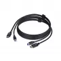 StarTech.com 1,8 m DP ir USB 5 Gbps KVM kabelis, 4K 60 Hz, universalus DP 1.2 / USB 3.0 kombinuotas kabelis KVM jungikliams