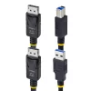 StarTech.com 1,8 m DP ir USB 5 Gbps KVM kabelis, 4K 60 Hz, universalus DP 1.2 / USB 3.0 kombinuotas kabelis KVM jungikliams