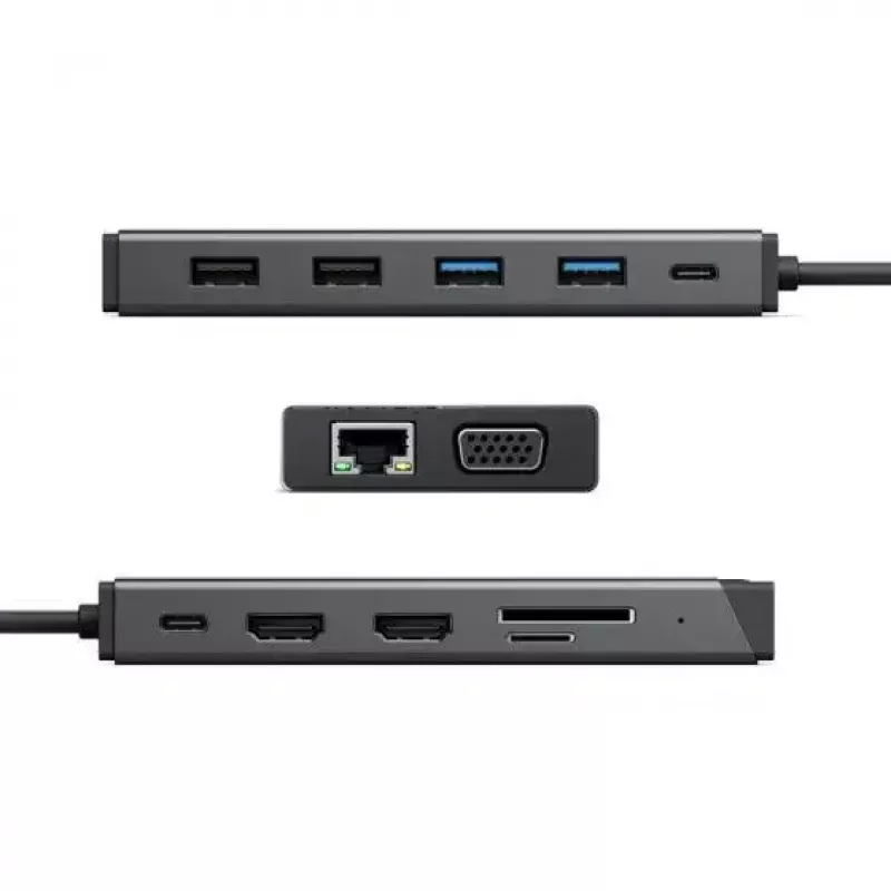 ALOGIC MV2 USB-C stotelė su 12 prievadų, HDMI, VGA, Ethernet 1000 Mbit/s