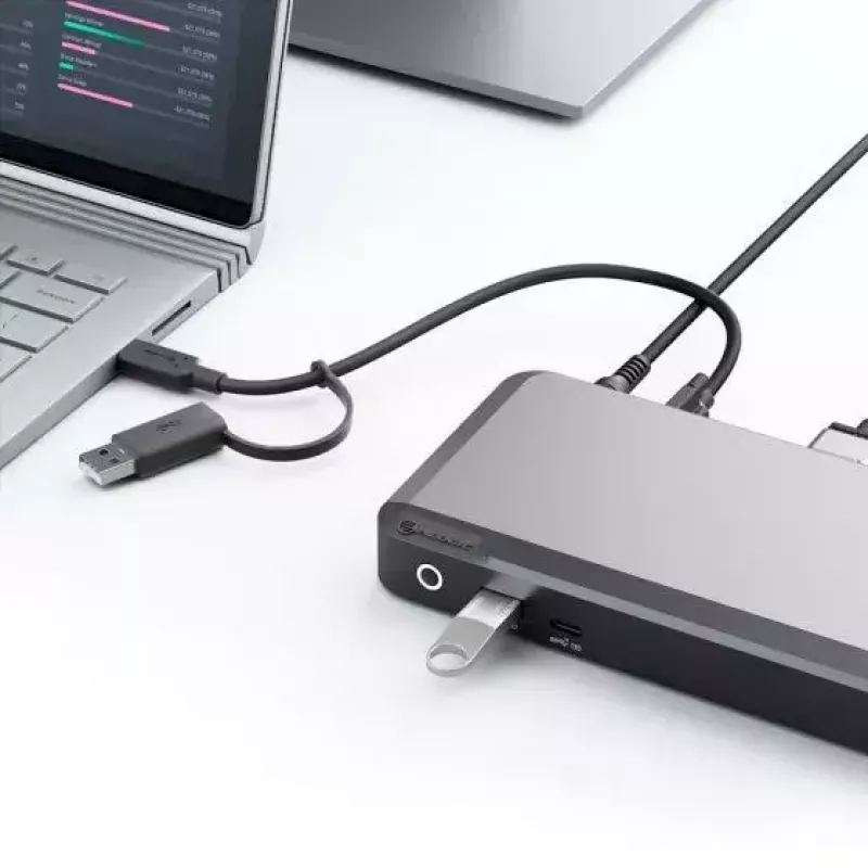 ALOGIC DUPRDX2-100 USB 3.2 Gen 1 Type-C dokas su 100W įkrovimu, Ethernet 4K