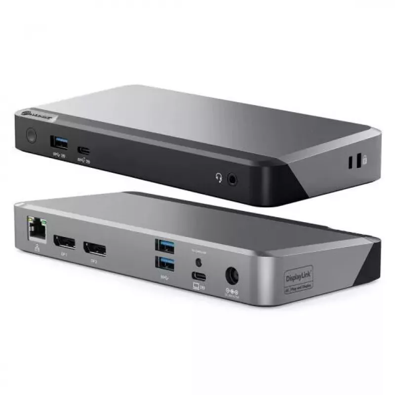 ALOGIC DUPRDX2-100 USB 3.2 Gen 1 Type-C dokas su 100W įkrovimu, Ethernet 4K