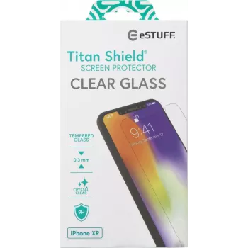 eSTUFF Apple iPhone XR skaidrus ekrano apsauginis stiklas