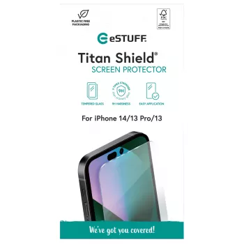eSTUFF ES501350 grūdinto stiklo apsauga iPhone 14/13 Pro/13 (6,1 inch) skaidri