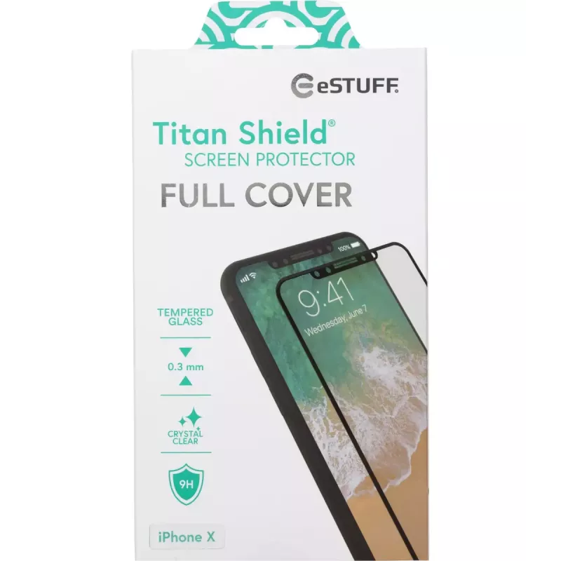 eSTUFF ES501510 grūdinto stiklo apsauginis ekrano stikliukas Apple iPhone X / Xs / 11 Pro