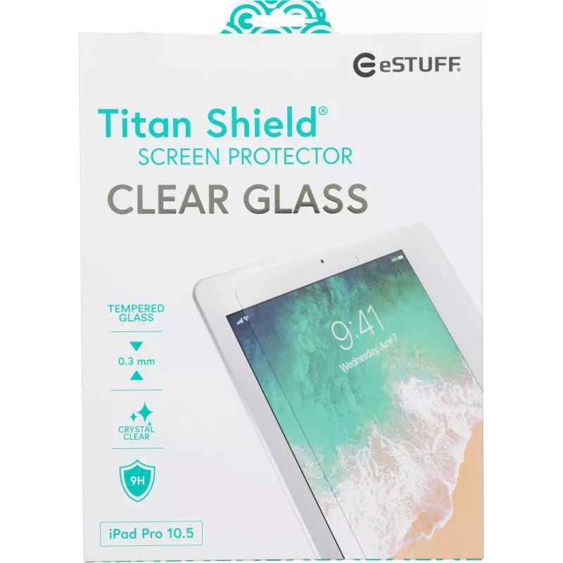 eSTUFF Apsauginis stiklas iPad Air 10.5 2019 / Pro 10.5 – Skaidrus