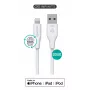 Lightning laidas eSTUFF ES601270 2 m baltas 2,4 A